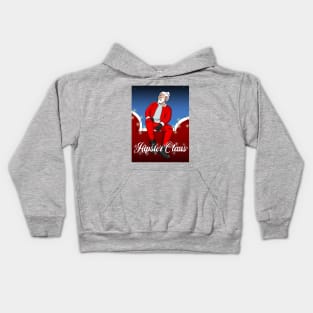 Hipster Claus Kids Hoodie